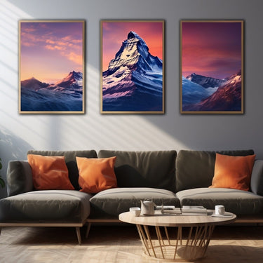 3 Pieces Mountain Canvas